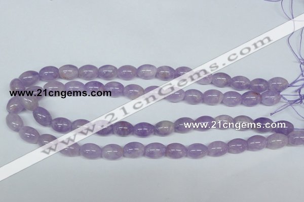 CNA412 15.5 inches 10*14mm rice natural lavender amethyst beads