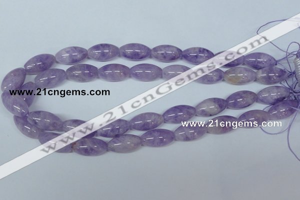 CNA413 15.5 inches 12*22mm rice natural lavender amethyst beads