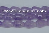 CNA416 15.5 inches 8*12mm teardrop natural lavender amethyst beads