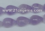 CNA418 15.5 inches 12*16mm teardrop natural lavender amethyst beads