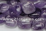 CNA42 15.5 inches 15*15mm square grade A natural amethyst beads