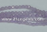 CNA420 15.5 inches 4mm faceted round natural lavender amethyst beads