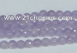 CNA421 15.5 inches 6mm faceted round natural lavender amethyst beads