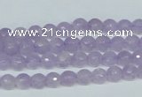 CNA421 15.5 inches 6mm faceted round natural lavender amethyst beads