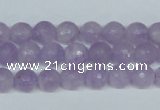 CNA422 15.5 inches 8mm faceted round natural lavender amethyst beads