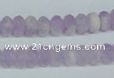 CNA428 6*10mm faceted rondelle natural lavender amethyst beads