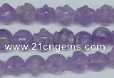 CNA433 15.5 inches 12*12mm skull shape natural lavender amethyst beads