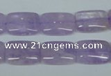 CNA440 15.5 inches 13*18mm rectangle natural lavender amethyst beads