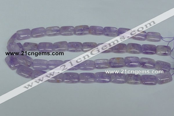 CNA440 15.5 inches 13*18mm rectangle natural lavender amethyst beads