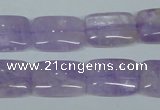 CNA441 15.5 inches 15*20mm rectangle natural lavender amethyst beads