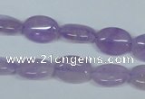 CNA444 15.5 inches 10*14mm oval natural lavender amethyst beads