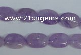 CNA445 15.5 inches 12*16mm oval natural lavender amethyst beads