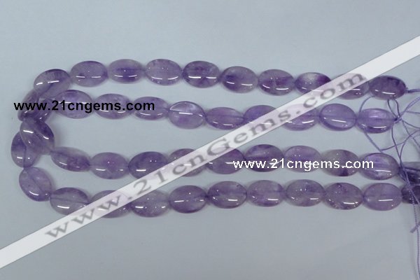 CNA446 15.5 inches 13*18mm oval natural lavender amethyst beads