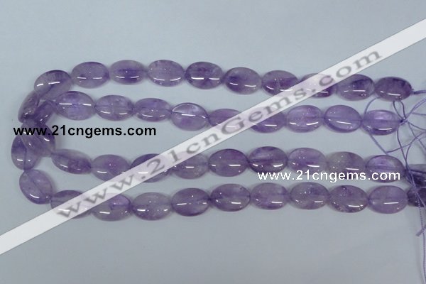 CNA447 15.5 inches 15*20mm oval natural lavender amethyst beads