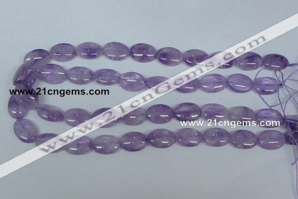 CNA448 15.5 inches 16*22mm oval natural lavender amethyst beads