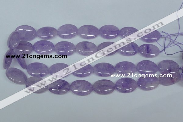 CNA450 15.5 inches 22*30mm oval natural lavender amethyst beads