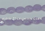 CNA453 15.5 inches 8*12mm faceted oval natural lavender amethyst beads