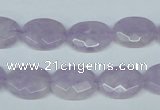 CNA455 15.5 inches 12*16mm faceted oval natural lavender amethyst beads