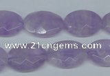 CNA456 15.5 inches 15*20mm faceted oval natural lavender amethyst beads