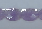 CNA457 15.5 inches 16*22mm faceted oval natural lavender amethyst beads