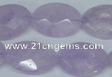 CNA458 15.5 inches 18*25mm faceted oval natural lavender amethyst beads