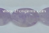 CNA459 15.5 inches 22*30mm faceted oval natural lavender amethyst beads