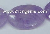 CNA461 15.5 inches 30*40mm faceted oval natural lavender amethyst beads