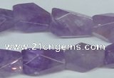 CNA467 15.5 inches 18*24mm faceted nugget natural lavender amethyst beads