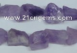 CNA468 15.5 inches 13*15mm nugget natural lavender amethyst beads