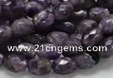 CNA51 15.5 inches 8*11mm faceted rice grade AB+ natural amethyst beads