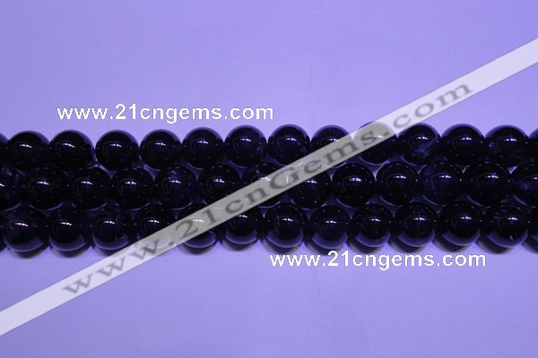 CNA552 15.5 inches 8mm round A grade natural dark amethyst beads