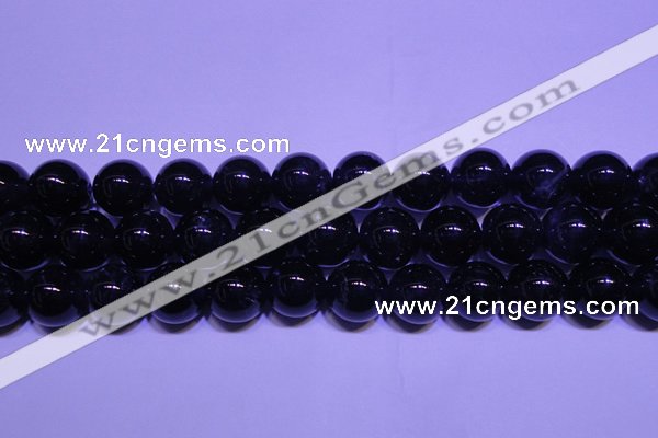 CNA554 15.5 inches 12mm round A grade natural dark amethyst beads