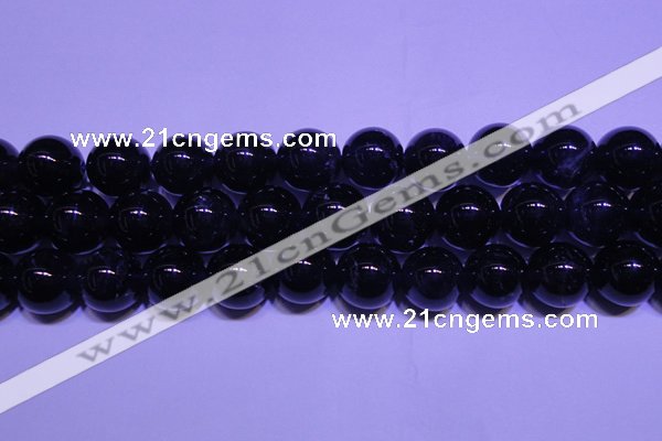 CNA555 15.5 inches 14mm round A grade natural dark amethyst beads