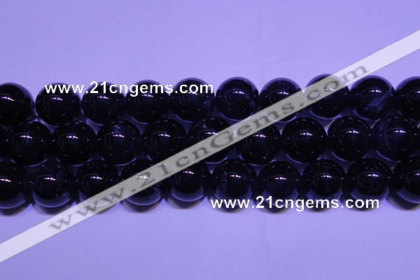 CNA557 15.5 inches 18mm round A grade natural dark amethyst beads