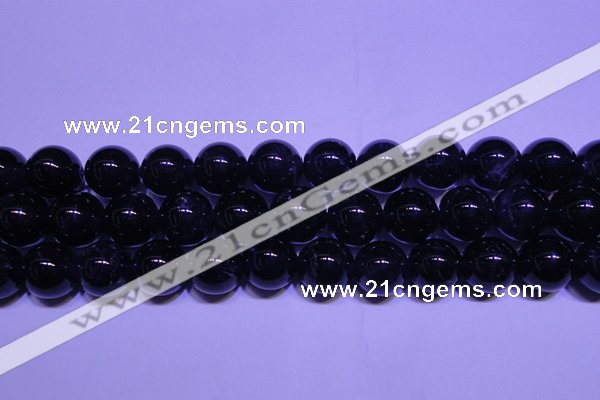 CNA564 15.5 inches 12mm round AA grade natural dark amethyst beads