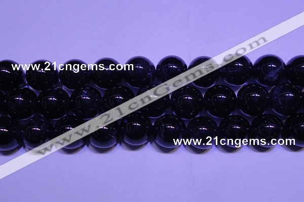 CNA567 15.5 inches 18mm round AA grade natural dark amethyst beads