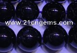 CNA572 15.5 inches 8mm round AAA grade natural dark amethyst beads