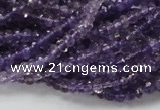 CNA59 15.5 inches 3*5mm faceted rondelle grade A natural amethyst beads