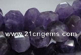 CNA64 15.5 inches 12*18mm freeform grade AB+ natural amethyst beads