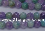 CNA652 15 inches 8mm round lavender amethyst & amazonite beads
