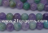 CNA652 15 inches 8mm round lavender amethyst & amazonite beads