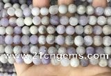 CNA677 15.5 inches 8mm round matte lavender amethyst beads