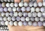 CNA678 15.5 inches 10mm round matte lavender amethyst beads