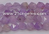 CNA691 15.5 inches 6mm faceted nuggets lavender amethyst beads