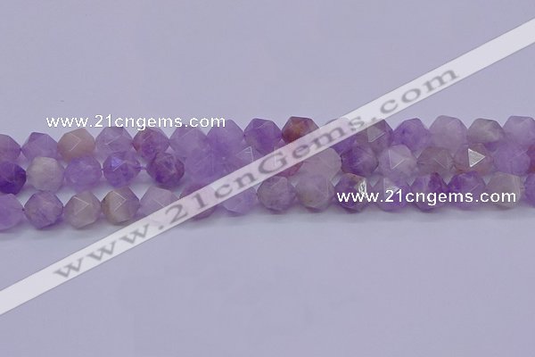 CNA694 15.5 inches 12mm faceted nuggets lavender amethyst beads