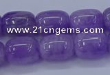 CNA716 15.5 inches 10*14mm drum lavender amethyst beads