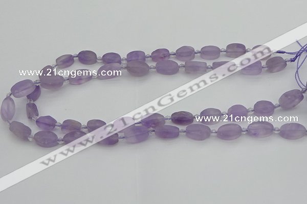 CNA721 15.5 inches 8*12mm oval amethyst gemstone beads wholesale