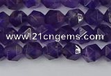 CNA757 15.5 inches 6mm faceted nuggets amethyst beads wholesale