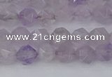 CNA761 15.5 inches 6mm faceted nuggets light lavender amethyst beads