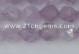 CNA762 15.5 inches 8mm faceted nuggets light lavender amethyst beads